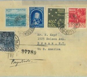 89584 - BRAZIL - POSTAL HISTORY - REGISTERED COVER to USA 1940