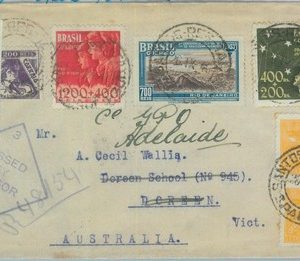 89592 - BRAZIL - POSTAL HISTORY - CENSORED COVER to AUSTRALIA  1940