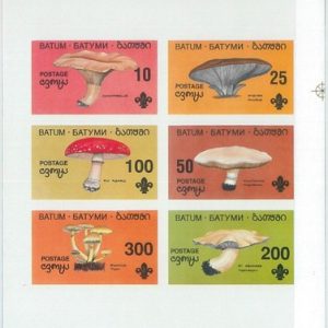 M2228- RUSSIAN STATE, MINIATURE SHEET: Mushrooms, Boy Scouts