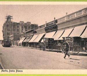 af0045 - ARGENTINA - VINTAGE POSTCARD - Bahia Blanca, Calle San Martin