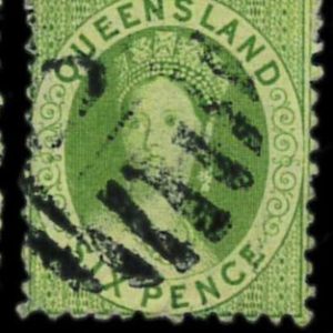 aa5619k2 - Australia QUEENSLAND - STAMP - SG # 78  Watermark 4  - USED