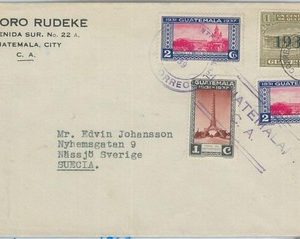 74456 - GUATEMALA  -  POSTAL HISTORY -  COVER  to  SWEDEN 1939