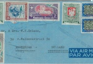 86071 - GUATEMALA - POSTAL HISTORY - AIRMAIL COVER to EUROPE 1956 Red Cross