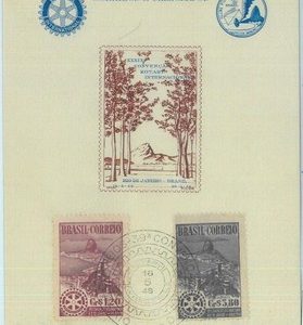 86664 - BRAZIL - POSTAL HISTORY -  FDC official paper 1948 - ROTARY