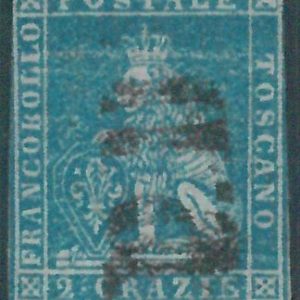 87773 - ITALY Antique States: TUSCANY - STAMP - Sassone 5  -  Fine USED