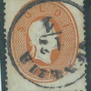 87627 -  ITALIAN STATES: Lombardo Veneto - STAMPS: Sassone  #  34 -  USED