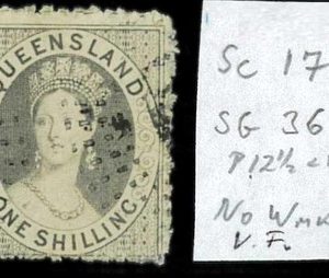 aa5625h  - Australia QUEENSLAND - STAMP - SG # 36  No Watermark  - USED