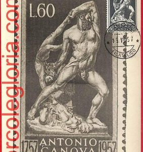 54236 - ITALY - Postal History - MAXIMUM CARD - Sculptor Antonio Canova-1957