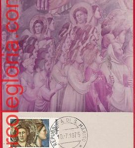 54231 - San Marino - Postal History - MAXIMUM CARD  - Art Religion, Giotto -1975