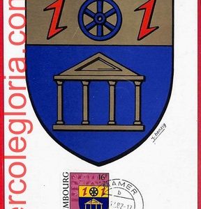 54212 - LUXEMBOURG - Postal History - MAXIMUM CARD  - Heraldry - 1982