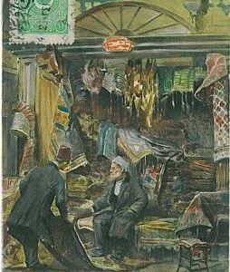 18009 - TURKEY - VINTAGE POSTCARD - COSTANTINOPLE - ISTAMBUL : ARTIST DRAWN