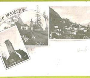 Lib8004 -  SWITZERLAND - VINTAGE POSTCARD  - Valle Mesolcina - 1902