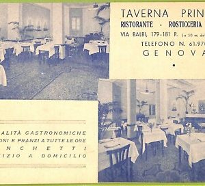 aa9460- CARTOLINA D'EPOCA  GENOVA Città  : Taverna Principe