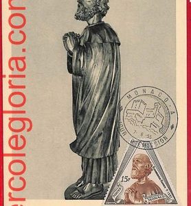 54299 - MONACO - Postal History - MAXIMUM CARD  - Statue Rainier - 1955