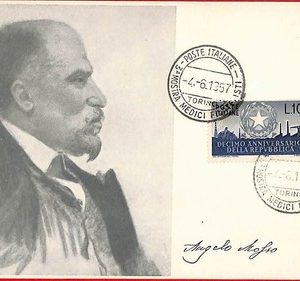54551 - Italy - Postal History - MAXIMUM CARD  - Famous People - 1957