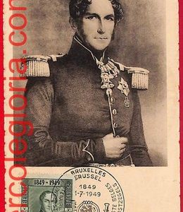 54599 - Belgium - Postal History - MAXIMUM CARD  - Leopold I - 1949