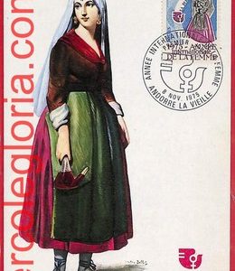 56902 - ANDORRA - Postal History - MAXIMUM CARD - Costumes - 1975