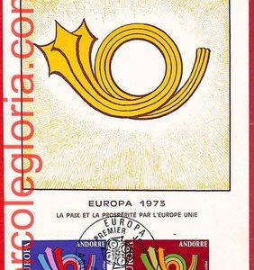 56899 - ANDORRA - Postal History - MAXIMUM CARD - Europa CEPT - 1973