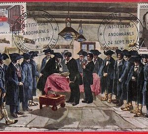 56907 - ANDORRA - Postal History- MAXIMUM CARD - General Council Hall - 1977