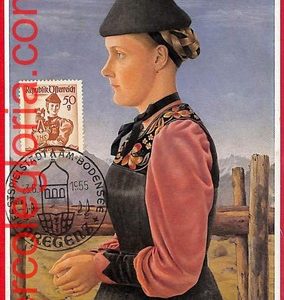 56929 - AUSTRIA - Postal History - MAXIMUM CARD  - Costumes, Bregenz - 1955