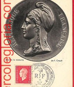 54621 - FRANCE - Postal History - MAXIMUM CARD  - Medal - 1944