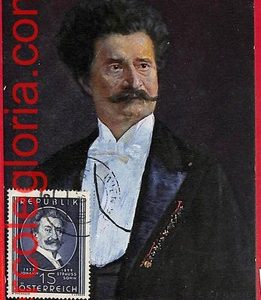 54624 - AUSTRIA - Postal History - MAXIMUM CARD  - Johann Strauss, MUSIC
