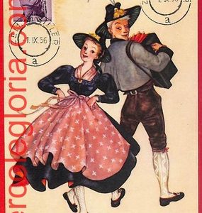 56950 - AUSTRIA - Postal History - MAXIMUM CARD  - Costumes - 1956