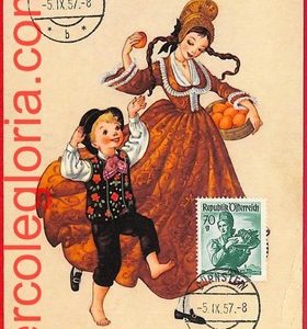 56962 - AUSTRIA - Postal History - MAXIMUM CARD  - Costumes - 1957