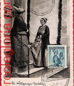 56959 - AUSTRIA - Postal History - MAXIMUM CARD  - Costumes - 1956