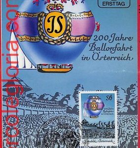56973 - AUSTRIA - Postal History -  MAXIMUM CARD  - 200 Years of Ballooning-1984