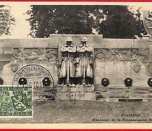 57031 - BELGIUM - Postal History - MAXIMUM CARD - Sculpture, Bruxelles - 1950