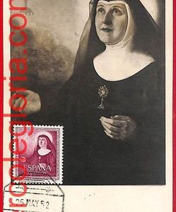 57378 - SPAIN - Postal History - MAXIMUM CARD - Saint Mary,Religion - 1952