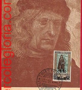 57356 - ITALY - Postal History - MAXIMUM CARD - ART, Luca Signorelli - 1953