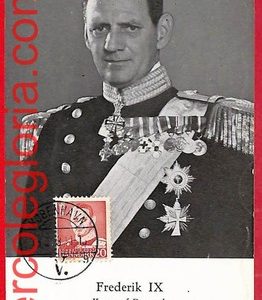 57185 - DENMARK - Postal History - MAXIMUM CARD - Royalty  Frederic IX - 1948