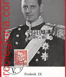 57186 - DENMARK - Postal History - MAXIMUM CARD - Royalty  Frederic IX - 1948