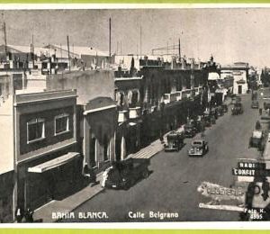 af0022 - ARGENTINA - VINTAGE POSTCARD - Bahia Blanca, Calle Belgrano