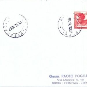 72098 - ITALIA Repubblica - STORIA POSTALE : MARINA Nave VESPUCCI Paquebot 1967