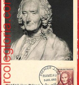 54606a - FRANCE - Postal History - MAXIMUM CARD  - Music, Rameau - 1953