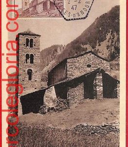 56889 - ANDORRA - Postal History- MAXIMUM CARD - Architecture - 1947