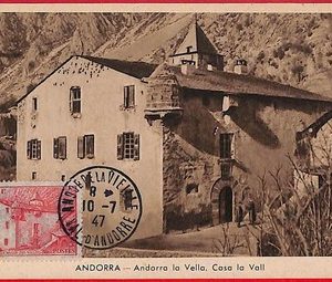 56888 - ANDORRA - Postal History- MAXIMUM CARD - Architecture - 1947
