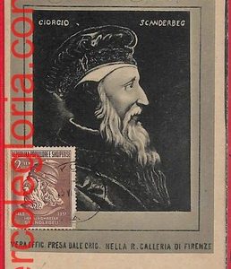 56883 - Albania - Postal History - MAXIMUM CARD  - Skanderbeg - 23.6.1951
