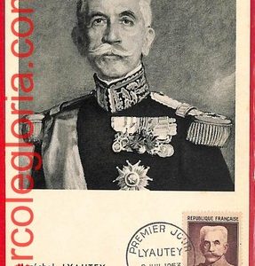 54606b - FRANCE - Postal History - MAXIMUM CARD  - Marechal Lyautey - 1953