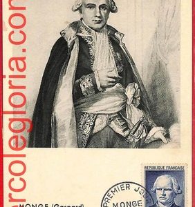 54606e - FRANCE - Postal History - MAXIMUM CARD  - Monge (Gaspard) - 1953