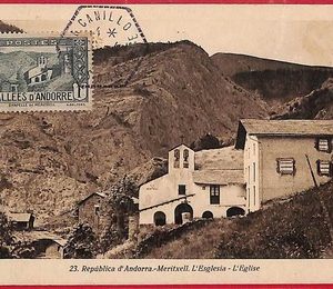 56886- ANDORRA - Postal History- MAXIMUM CARD - Architecture , L'Eglise - 1945