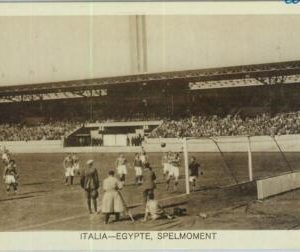 Lib7414 - VINTAGE POSTCARD - 1928 Olympic Games AMSTERDAM  Italy Egypt  FOOTBALL