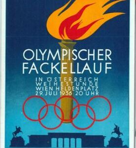 Lib7431 - AUSTRIA - VINTAGE Illustrated  POSTCARD  - 1936 Olympic Games BERLIN