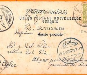 99909 - TURKEY Ottoman Empire - POSTAL HISTORY - POSTCARD from BROUSSE  1901