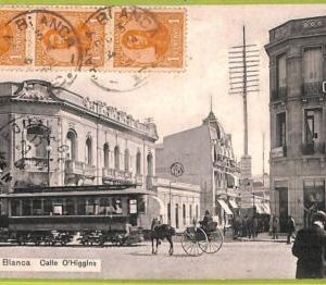 af0063 - ARGENTINA - VINTAGE POSTCARD - Bahia Blanca - Calle O'Higgins - 1909
