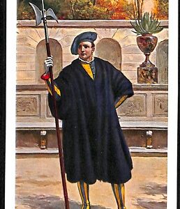 ab3101 - CARTOLINA D'EPOCA - Roma Vaticano - Guardia Svizzera Illustrata