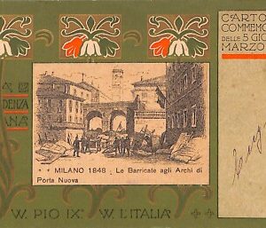 ab2006- CARTOLINA D'EPOCA - MILANO Città : Archi di Porta Nuova